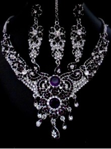 Rhodium Necklace Set